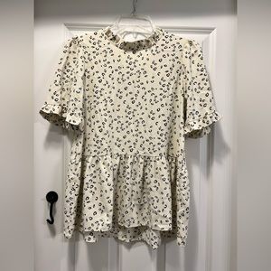 EUC peplum top. Perfect for work.